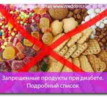 Zabranjeno hrane u dijabetes. detaljan popis