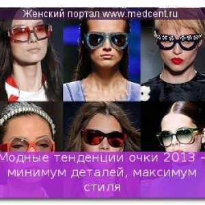 Modni trendovi naočale 2013 - minimalni detalji, maksimalno stil