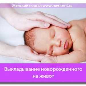 Postavljanje novorođenče na trbuhu
